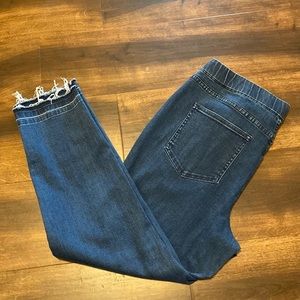Isaac Mizrahi live raw hem jeans.